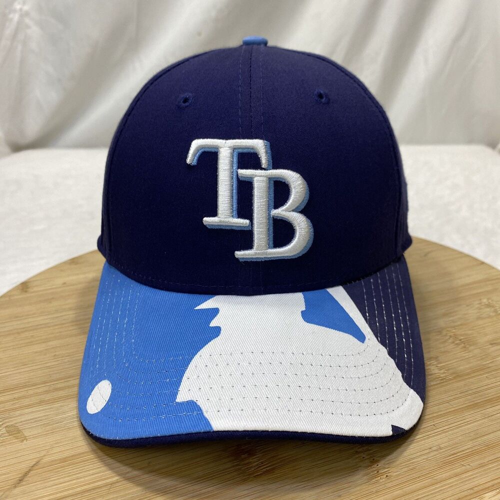 Tampa Bay Rays Hat Cap New Era 39Thirty MLB Logo Fitted Med-Large Adult Blue